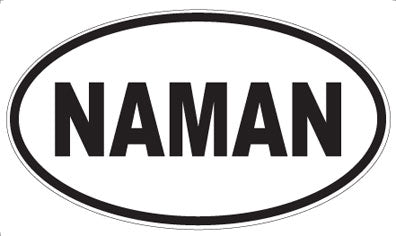 NAMAN - Oval Sticker