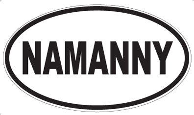 NAMANNY - Oval Sticker