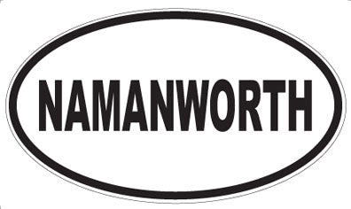 NAMANWORTH - Oval Sticker