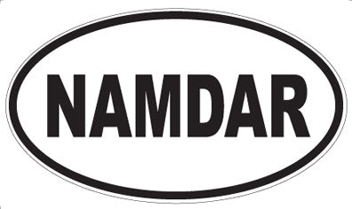 NAMDAR - Oval Sticker