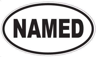 NAMED - Oval Magnet