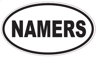 NAMERS - Oval Sticker