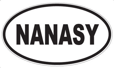 NANASY - Oval Sticker
