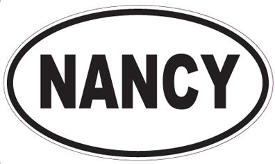 NANCY - Oval Magnet