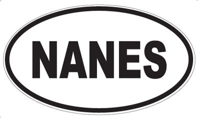 NANES - Oval Sticker