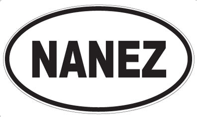 NANEZ - Oval Sticker
