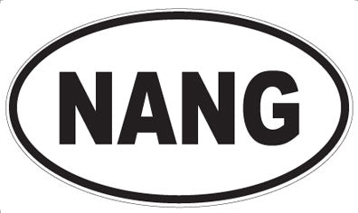 NANG - Oval Sticker