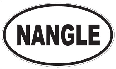 NANGLE - Oval Sticker