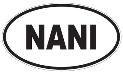 NANI - Oval Sticker
