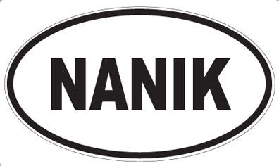 NANIK - Oval Sticker