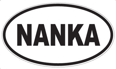 NANKA - Oval Sticker