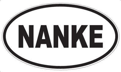 NANKE - Oval Sticker