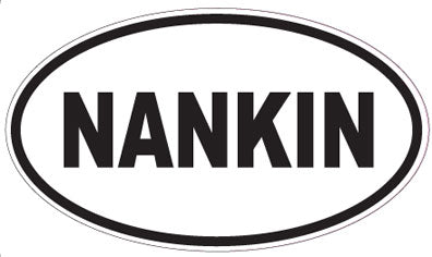 NANKIN - Oval Sticker