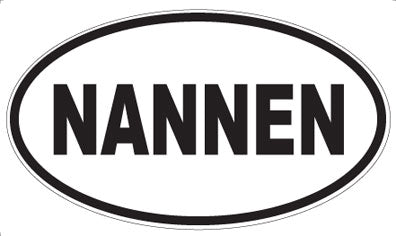 NANNEN - Oval Sticker
