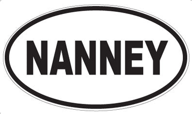 NANNEY - Oval Sticker