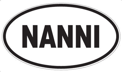 NANNI - Oval Sticker