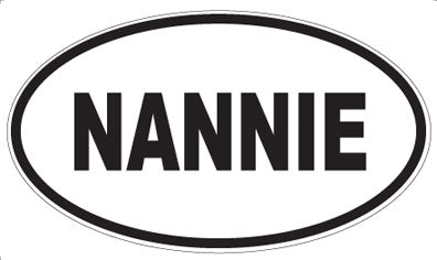 NANNIE - Oval Sticker