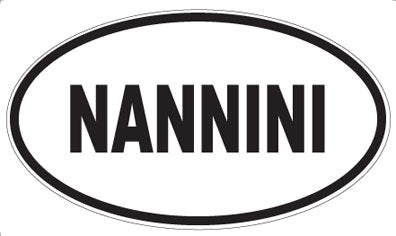 NANNINI - Oval Sticker
