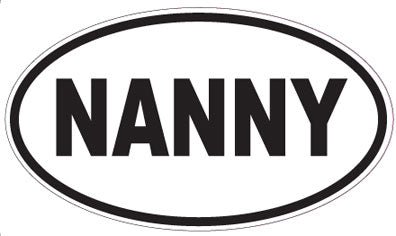 NANNY - Oval Sticker