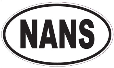 NANS - Oval Sticker