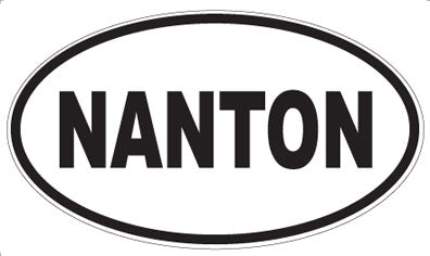 NANTON - Oval Sticker