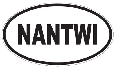 NANTWI - Oval Sticker