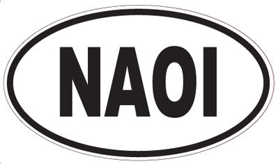 NAOI - Oval Sticker