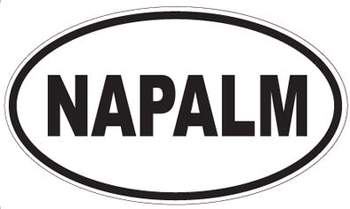 NAPALM - Oval Sticker