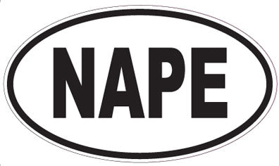 NAPE - Oval Sticker