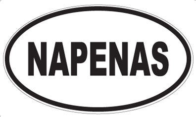 NAPENAS - Oval Sticker