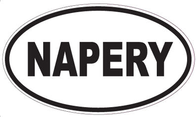 NAPERY - Oval Sticker