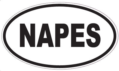 NAPES - Oval Sticker