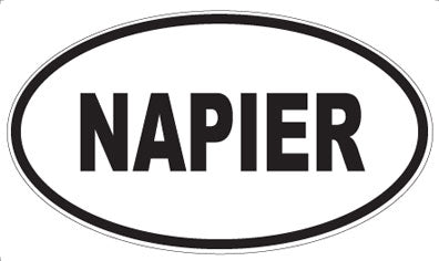 NAPIER - Oval Sticker