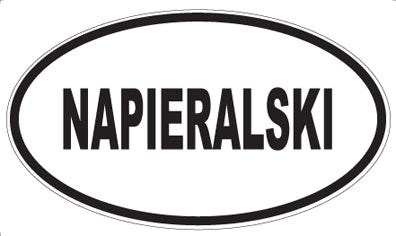 NAPIERALSKI - Oval Magnet