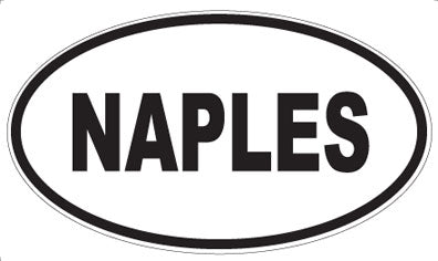 NAPLES - Oval Sticker