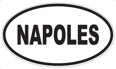 NAPOLES - Oval Magnet
