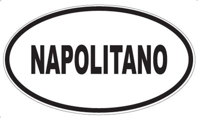 NAPOLITANO - Oval Magnet