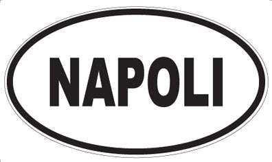 NAPOLI - Oval Magnet