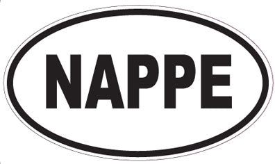 NAPPE - Oval Sticker