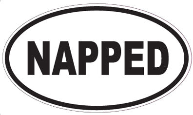 NAPPED - Oval Sticker