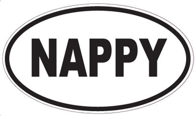 NAPPY - Oval Sticker
