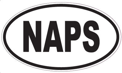 NAPS - Oval Sticker
