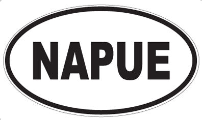 NAPUE - Oval Sticker