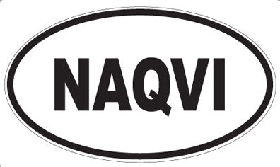 NAQVI - Oval Magnet