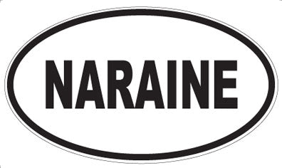 NARAINE - Oval Sticker