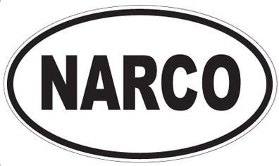 NARCO - Oval Sticker