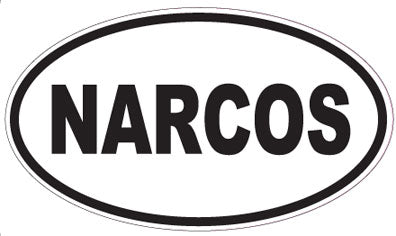 NARCOS - Oval Sticker