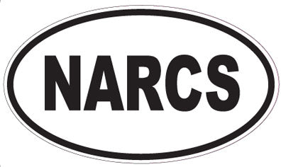 NARCS - Oval Sticker