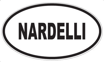 NARDELLI - Oval Sticker