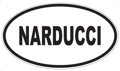 NARDUCCI - Oval Sticker